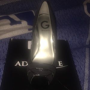 Guess black suede & leather pumps